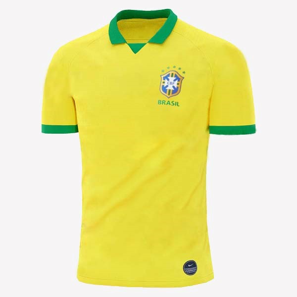 Tailandia Camiseta Brasil Primera equipación 2019 Amarillo